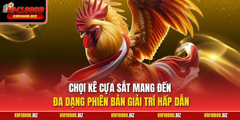 Chọi kê cựa sắt mang đến đa dạng phiên bản giải trí hấp dẫn